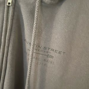 This is an OG Austin Street Brewing zip up hoodie. XXL